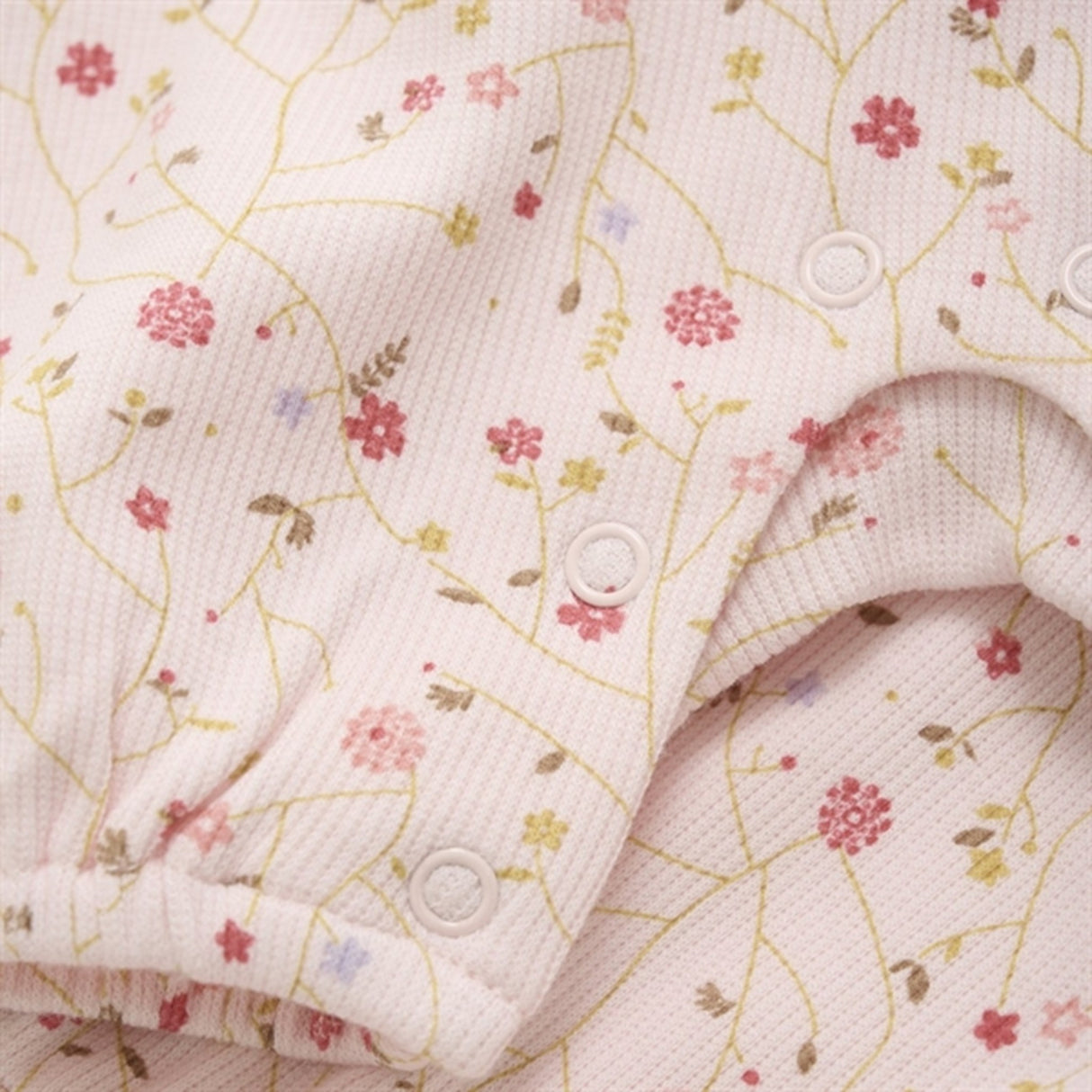 Minymo Pink Dogwood Onesie AOP Rib