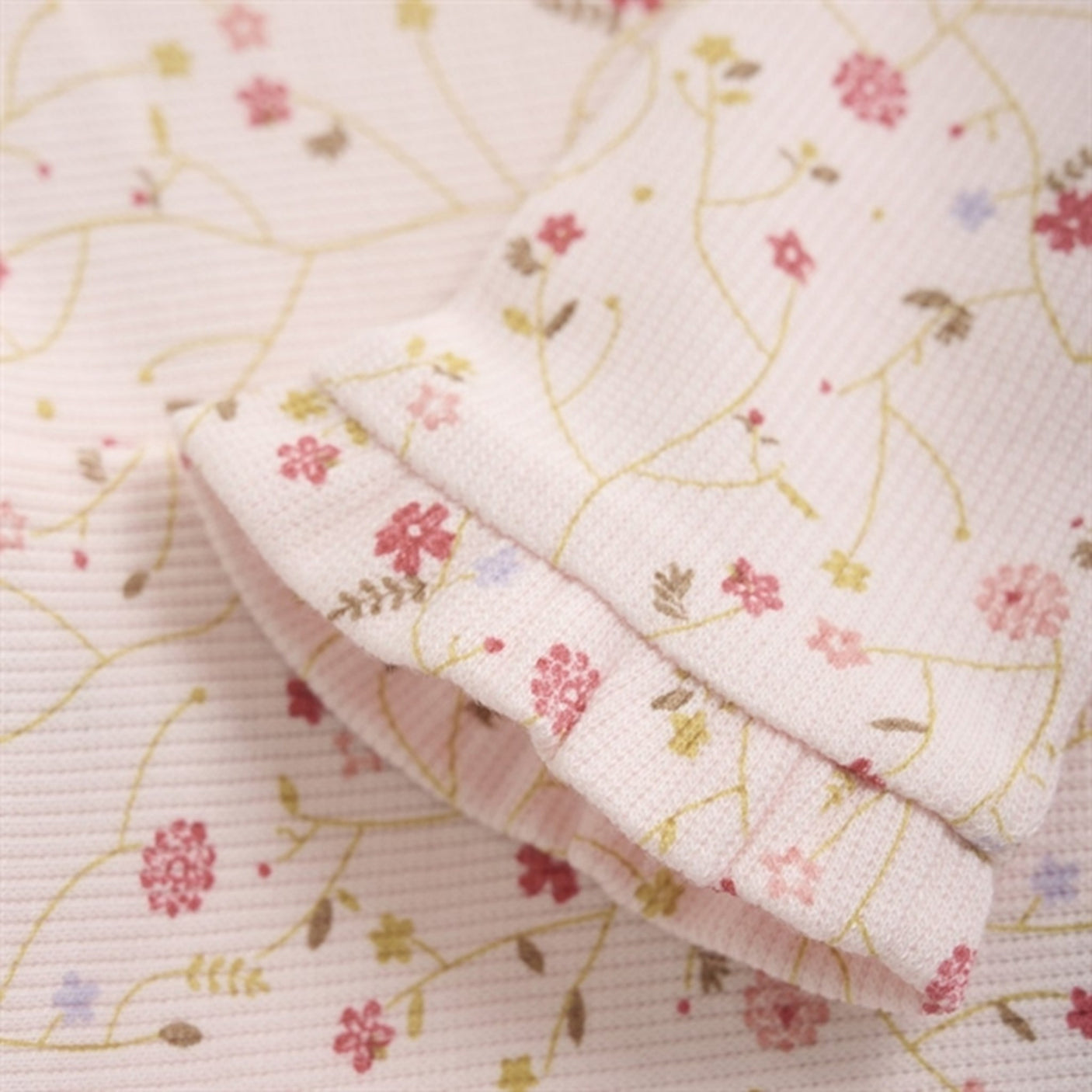 Minymo Pink Dogwood Leggings AOP Rib