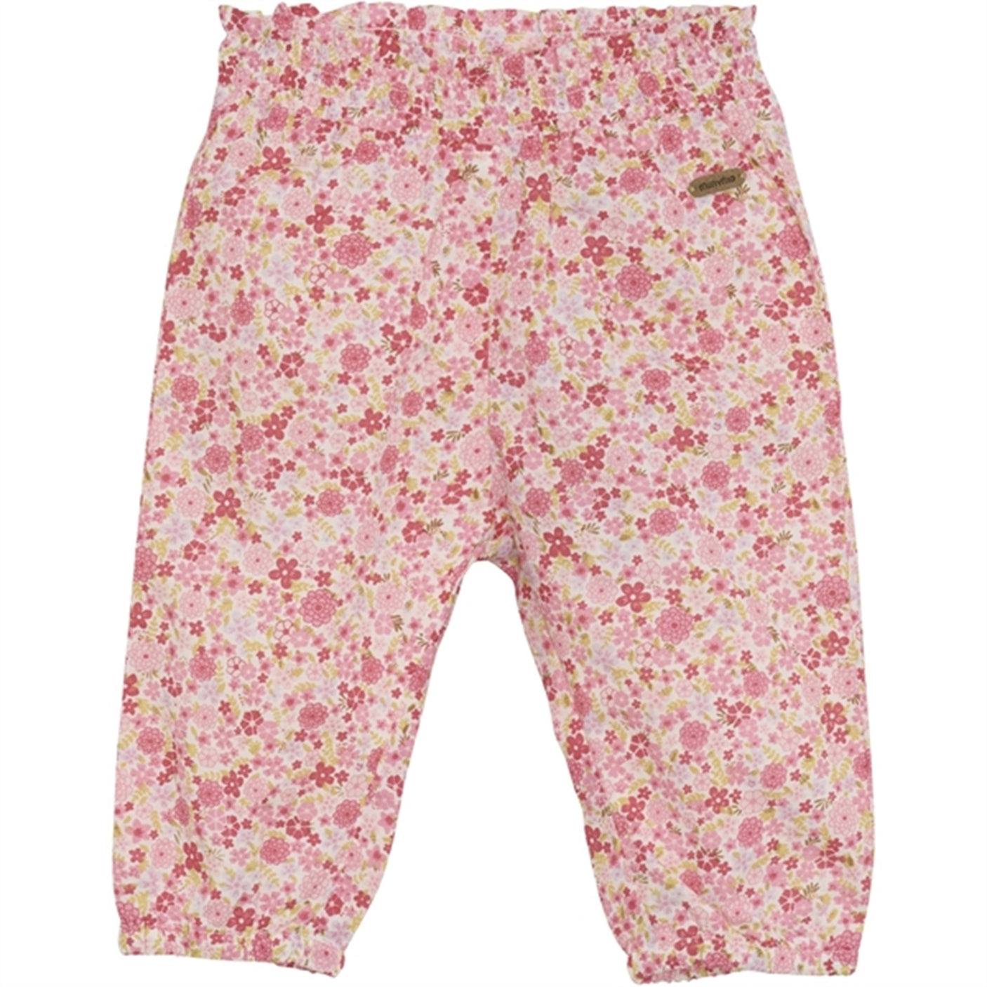 Minymo Pink Dogwood Pants AOP w. Lining