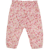 Minymo Pink Dogwood Pants AOP w. Lining