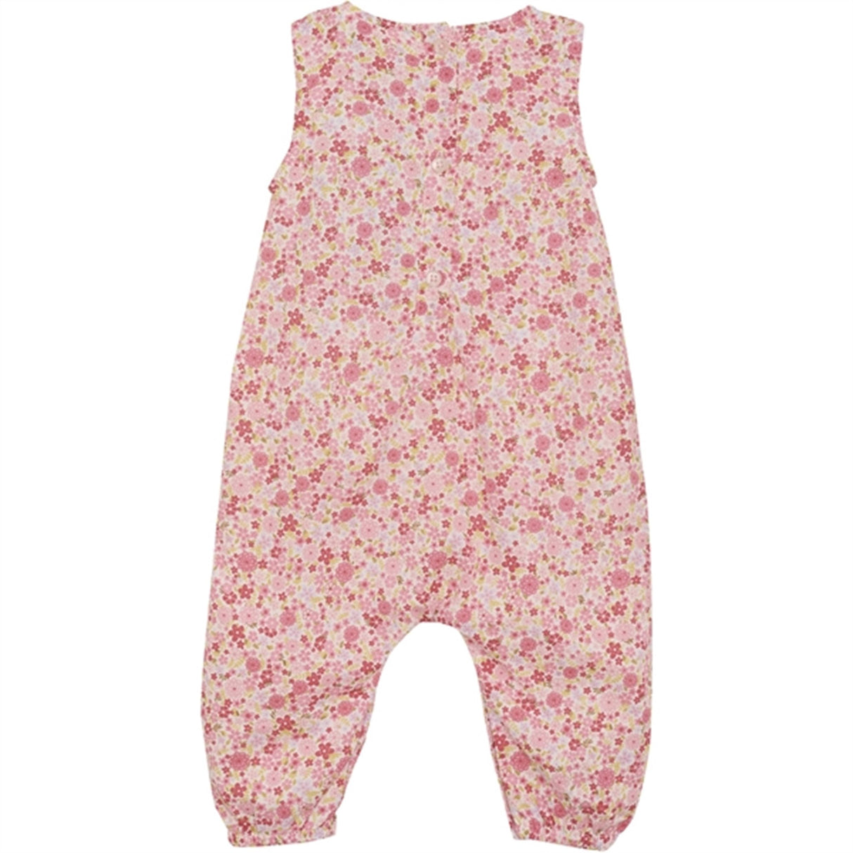 Minymo Pink Dogwood Onesie AOP w. Lining
