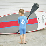 Petit Crabe Azure Noe Onesie with Zipper