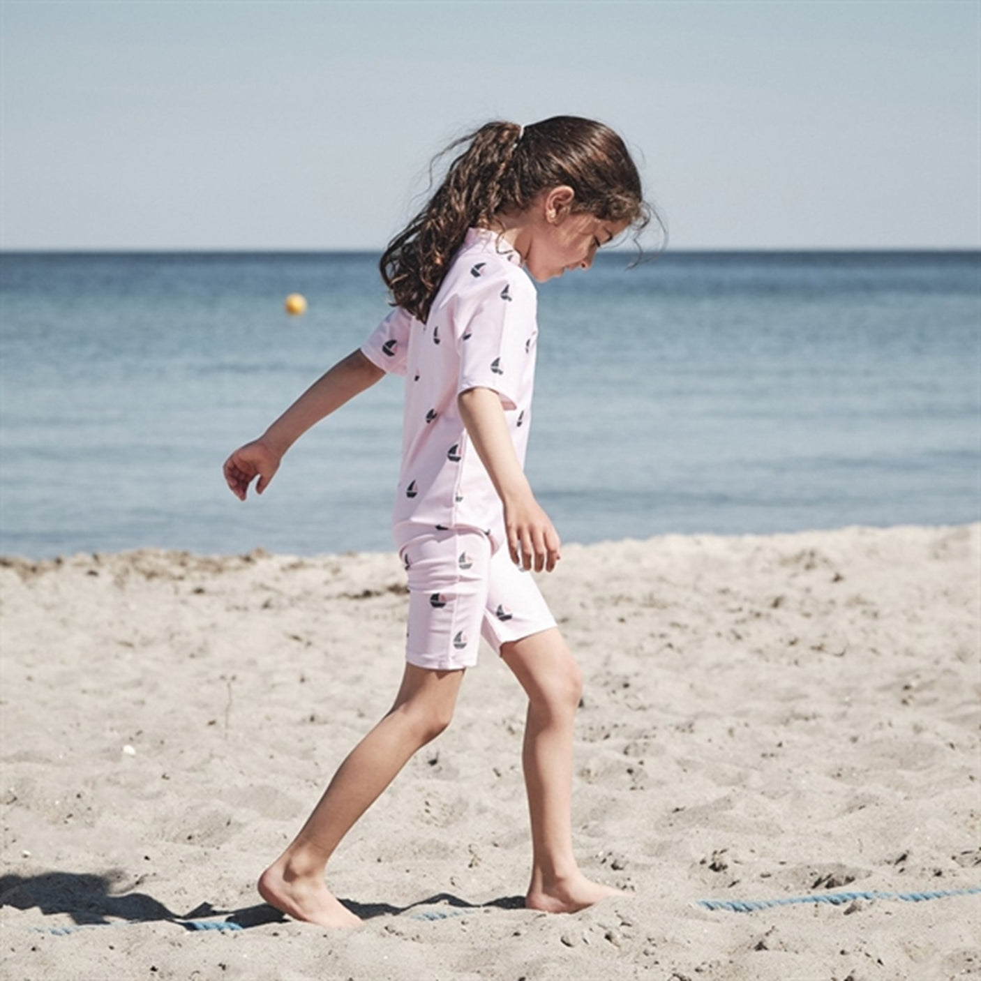 Petit Crabe Rose Boat Natsu Onesie with Zipper