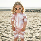 Petit Crabe Candy Stripes Natsu Onesie with Zipper
