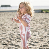 Petit Crabe Candy Stripes Natsu Onesie with Zipper