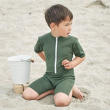 Petit Crabe Forest Noe Onesie with Zipper