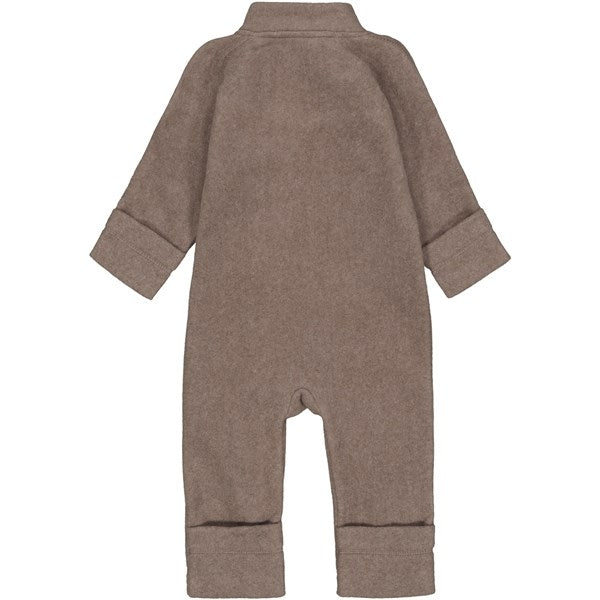 Mikk-Line Cotton Fleece Suit Melange Denver
