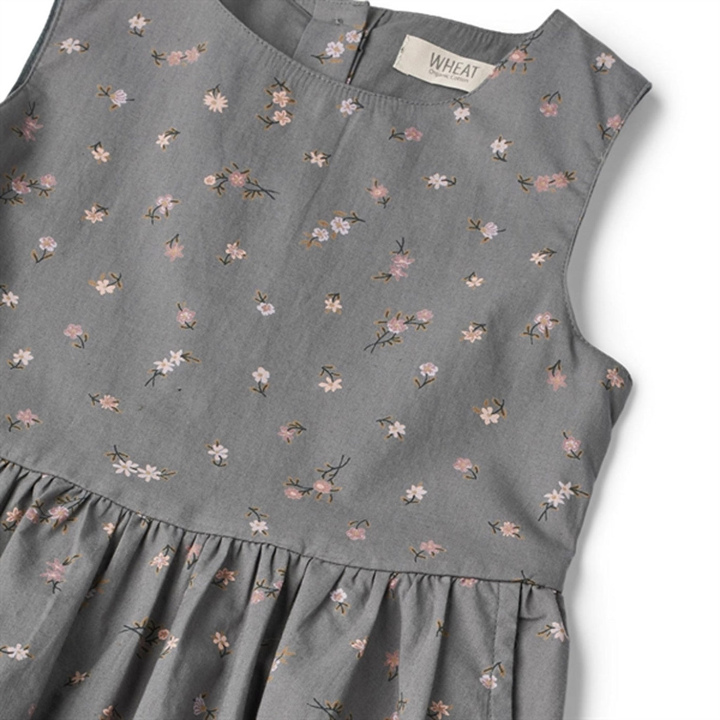 Wheat Autumn Sky Flowers Thelma Dress