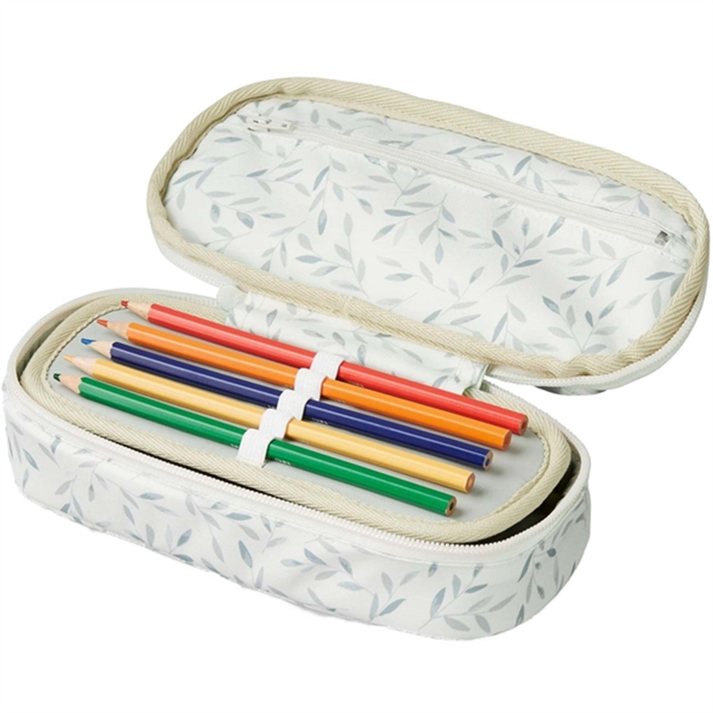 Cam Cam Copenhagen Pencil Case Green Leaves 3