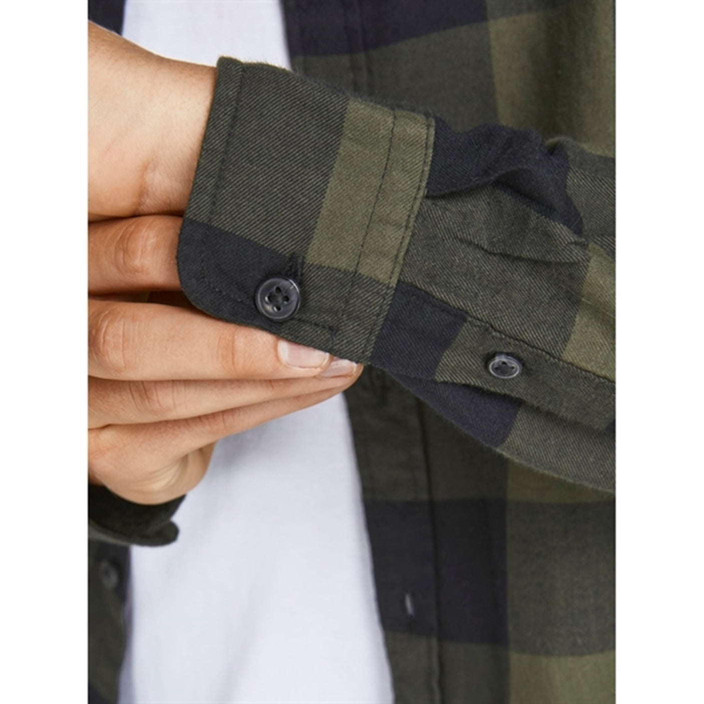 Jack & Jones Junior Dusty Olive Ingham Twill Shirt Noos