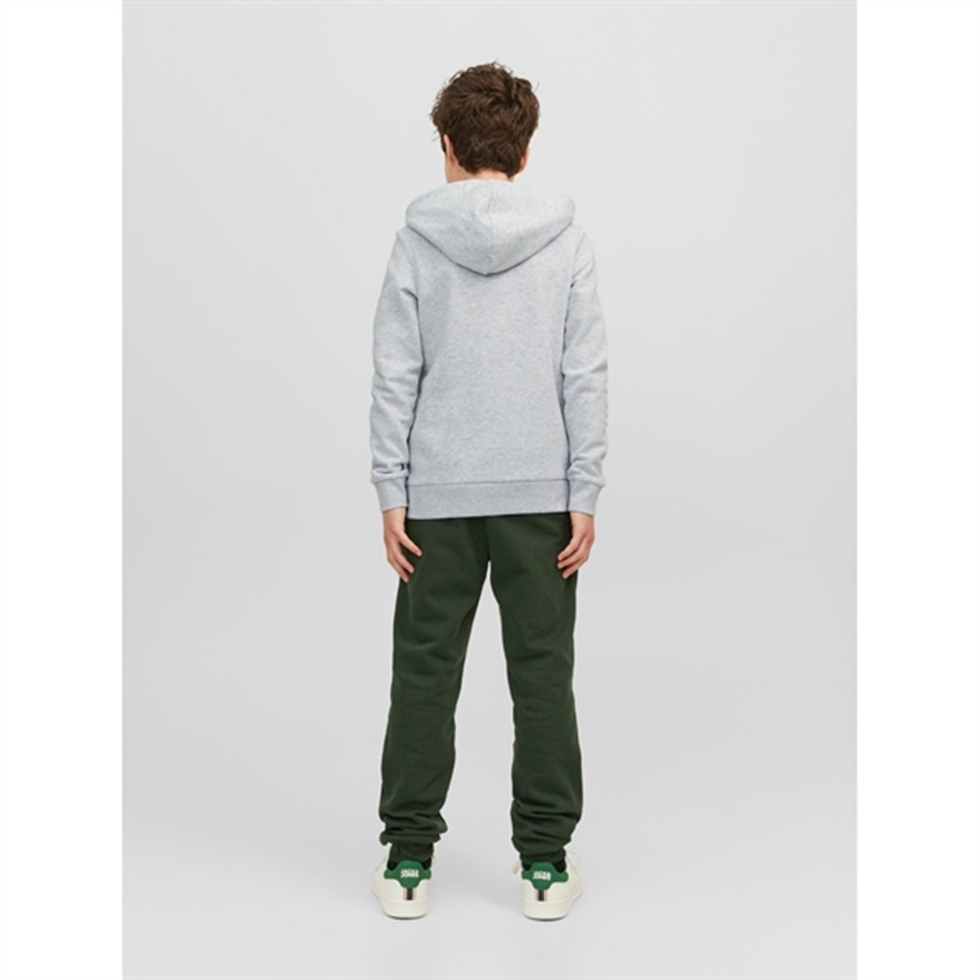 Jack & Jones Junior White Melange Josh Sweat Hoodie