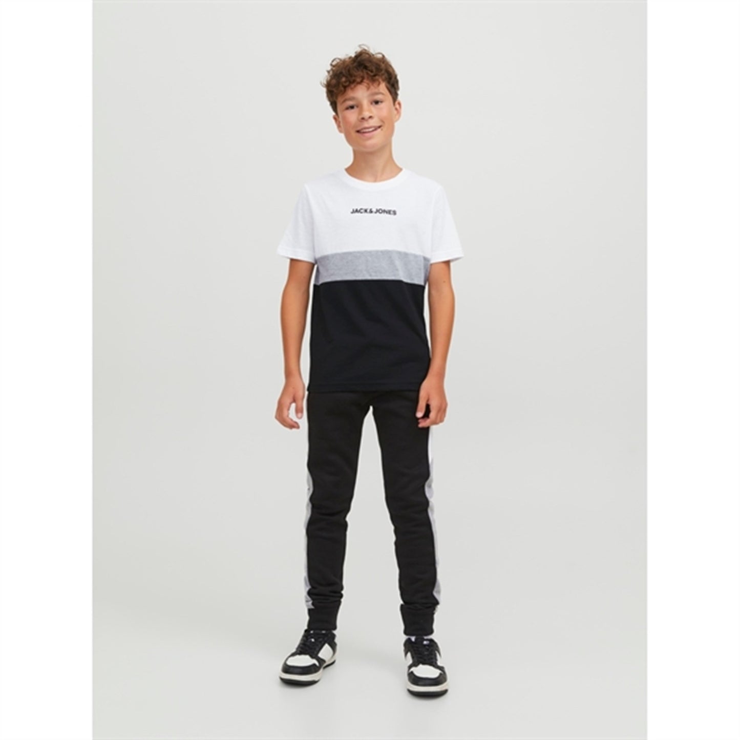 Jack & Jones Junior White Reid Blocking T-Shirt