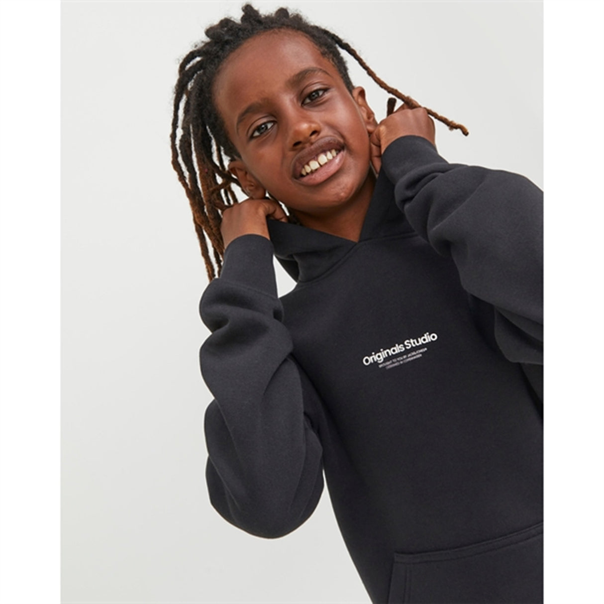 Jack & Jones Junior Black Vesterbro Sweat Hoodie Noos