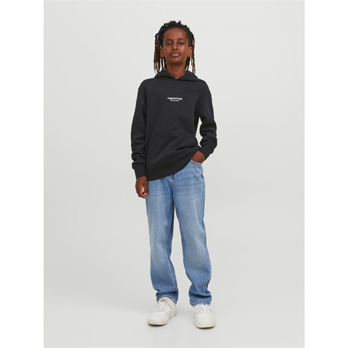 Jack & Jones Junior Black Vesterbro Sweat Hoodie Noos