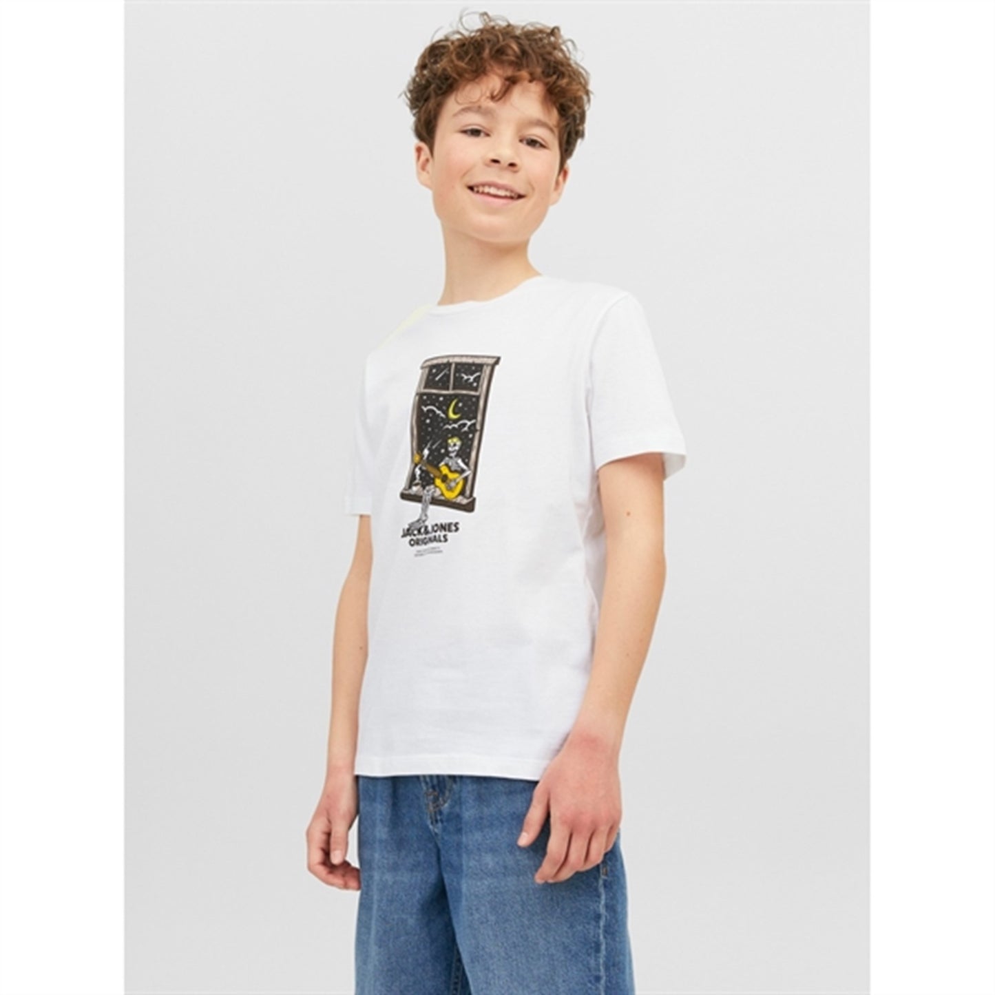 Jack & Jones Junior Bright White Afterlife T-Shirt