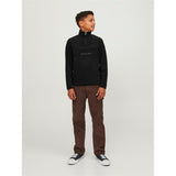Jack & Jones Junior Black Hays Halfzip Fleece Jacket