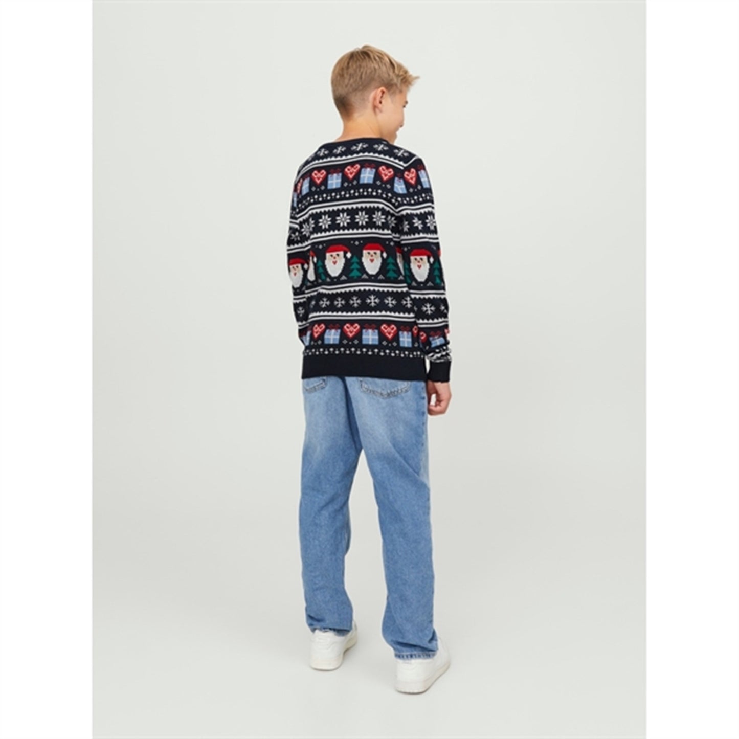 Jack & Jones Junior Total Eclipse Santa Claus Festive Xmas Knit Blouse