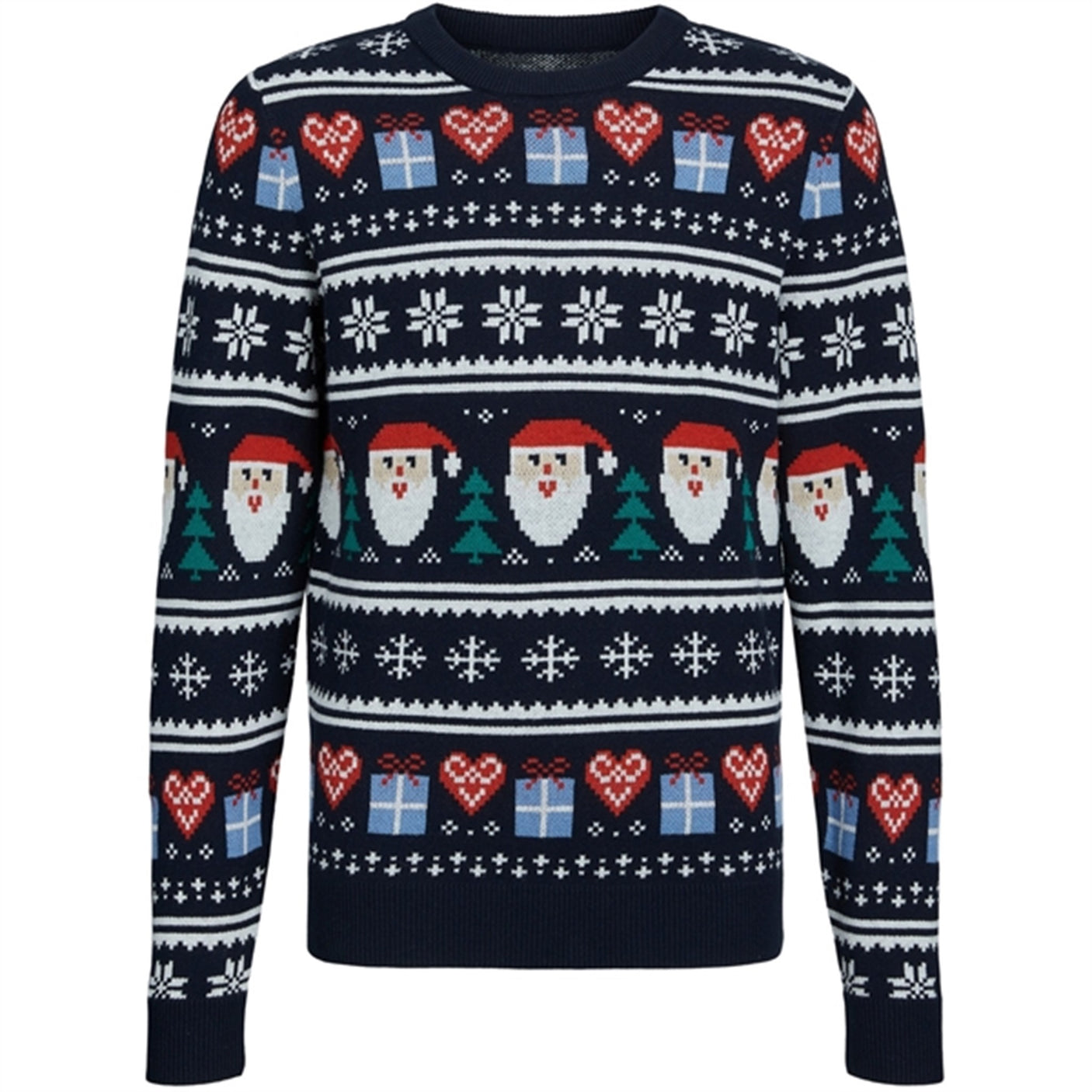 Jack & Jones Junior Total Eclipse Santa Claus Festive Xmas Knit Blouse
