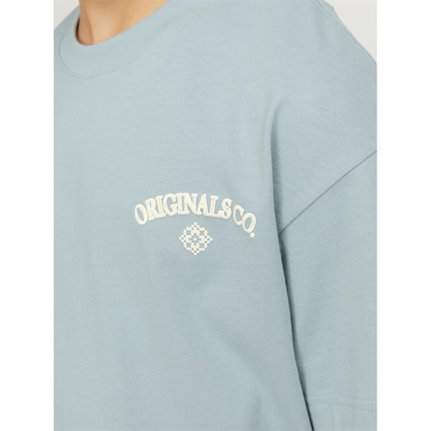 Jack & Jones Junior Gray Mist Jorsantorini Back T-Shirt