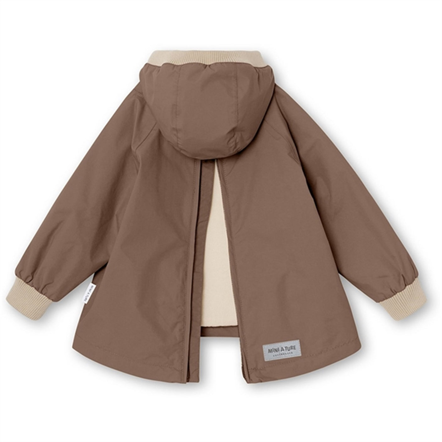 MINI A TURE Baby Vito Spring Anorak w/Fleece Lining Brownie