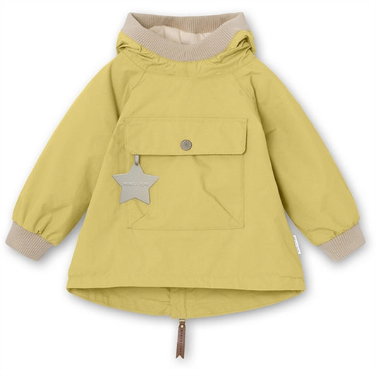 MINI A TURE Baby Vito Spring Anorak m/Fleece Lining Dusky Citron