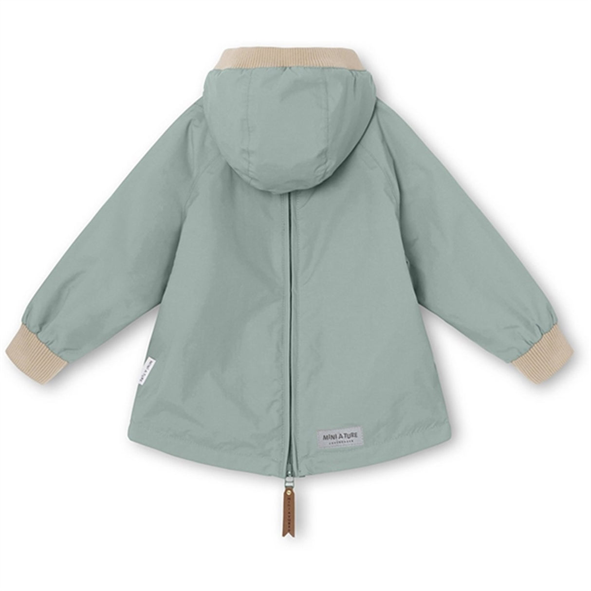 MINI A TURE Baby Vito Spring Anorak w/Fleece Lining Gray Mist