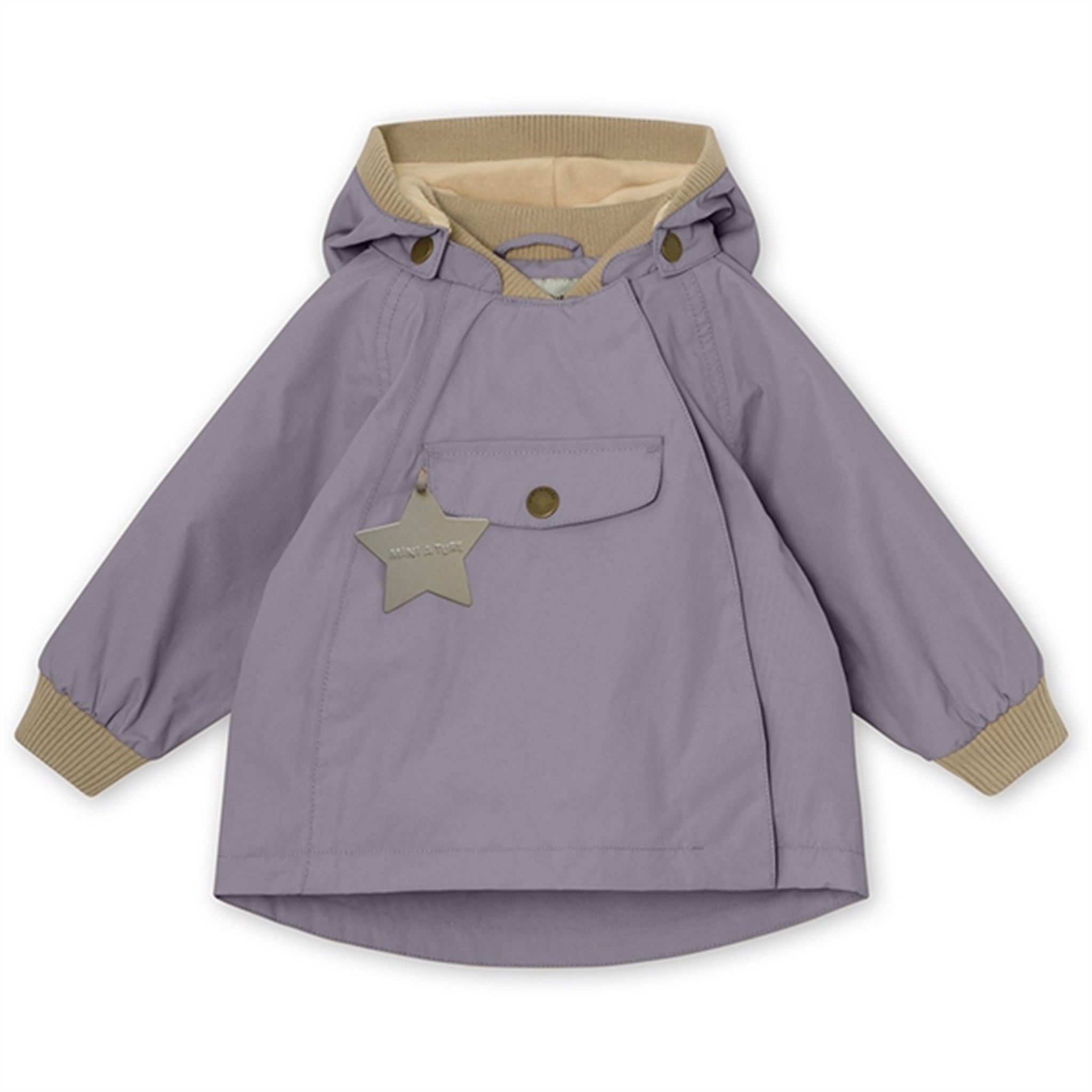 MINI A TURE Wai Spring Jacket w/Fleece Lining Minimal Lilac