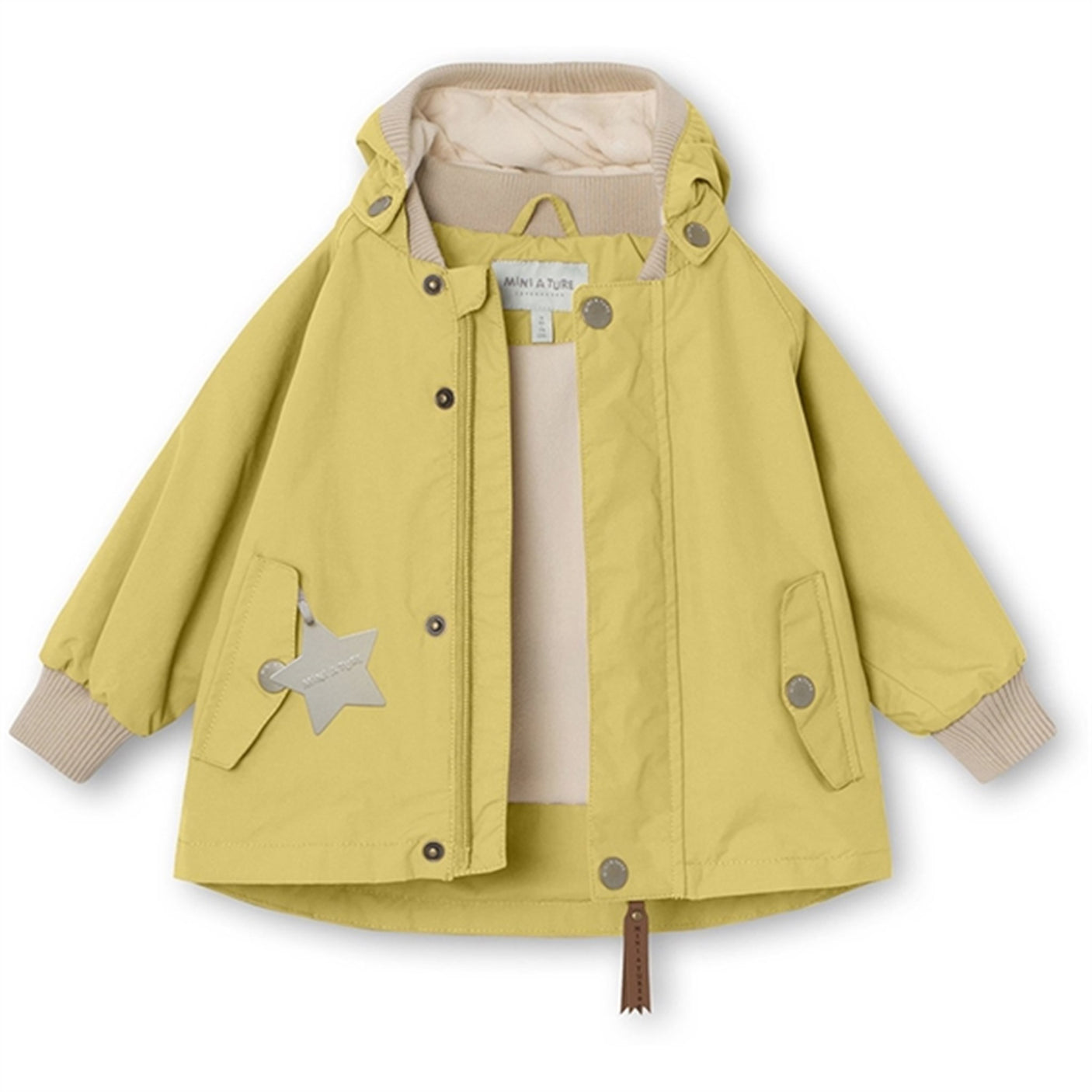 MINI A TURE Wally Spring Jacket w/Fleece Lining Dusky Citron