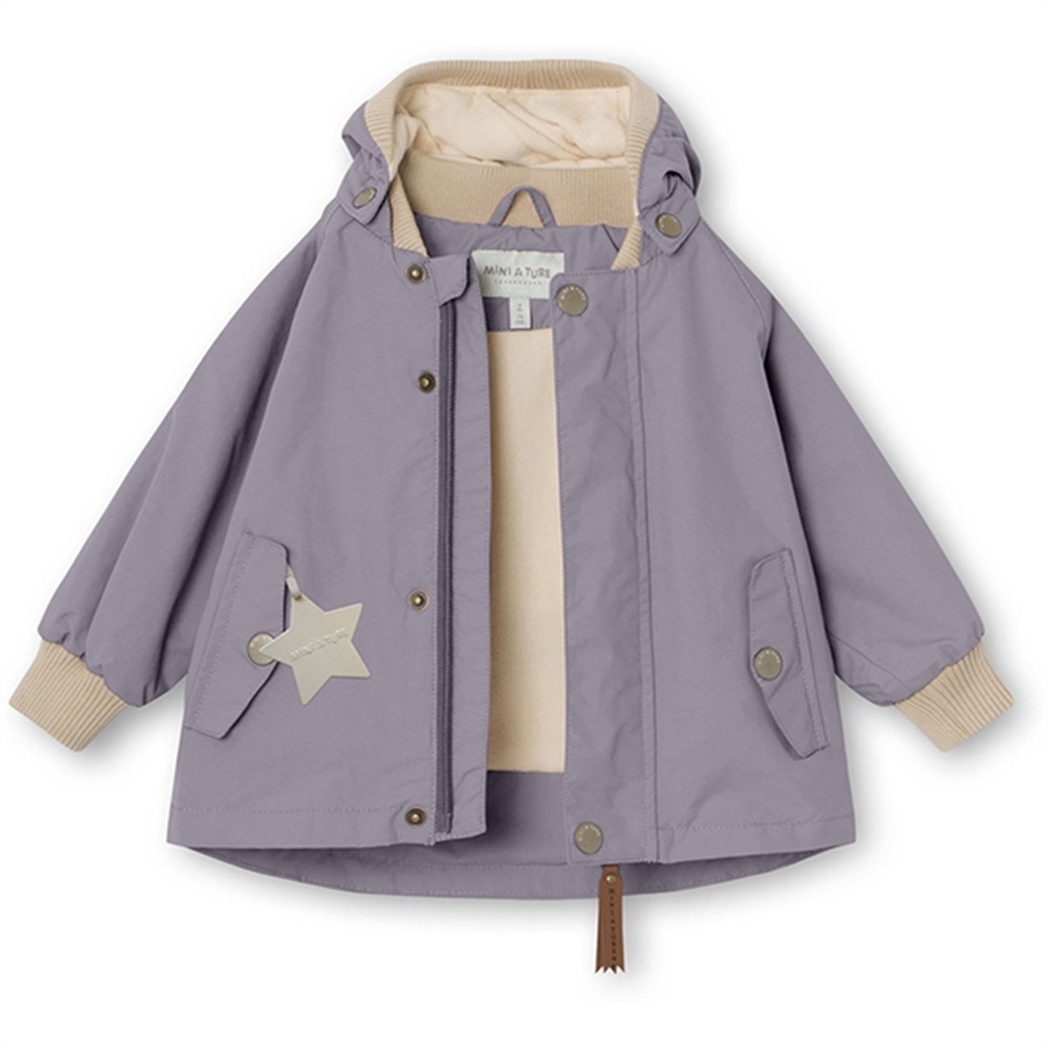 MINI A TURE Wally Spring Jacket w/Fleece Lining Minimal Lilac 2