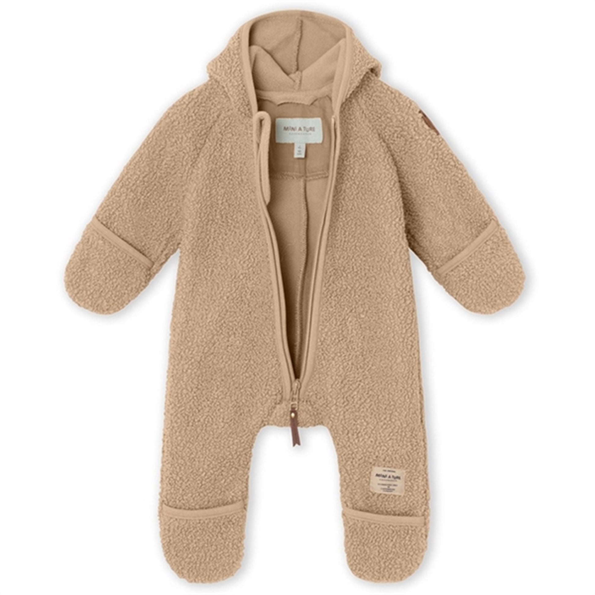 MINI A TURE Adel Teddy Fleece Jumpsuit Savannah Tan