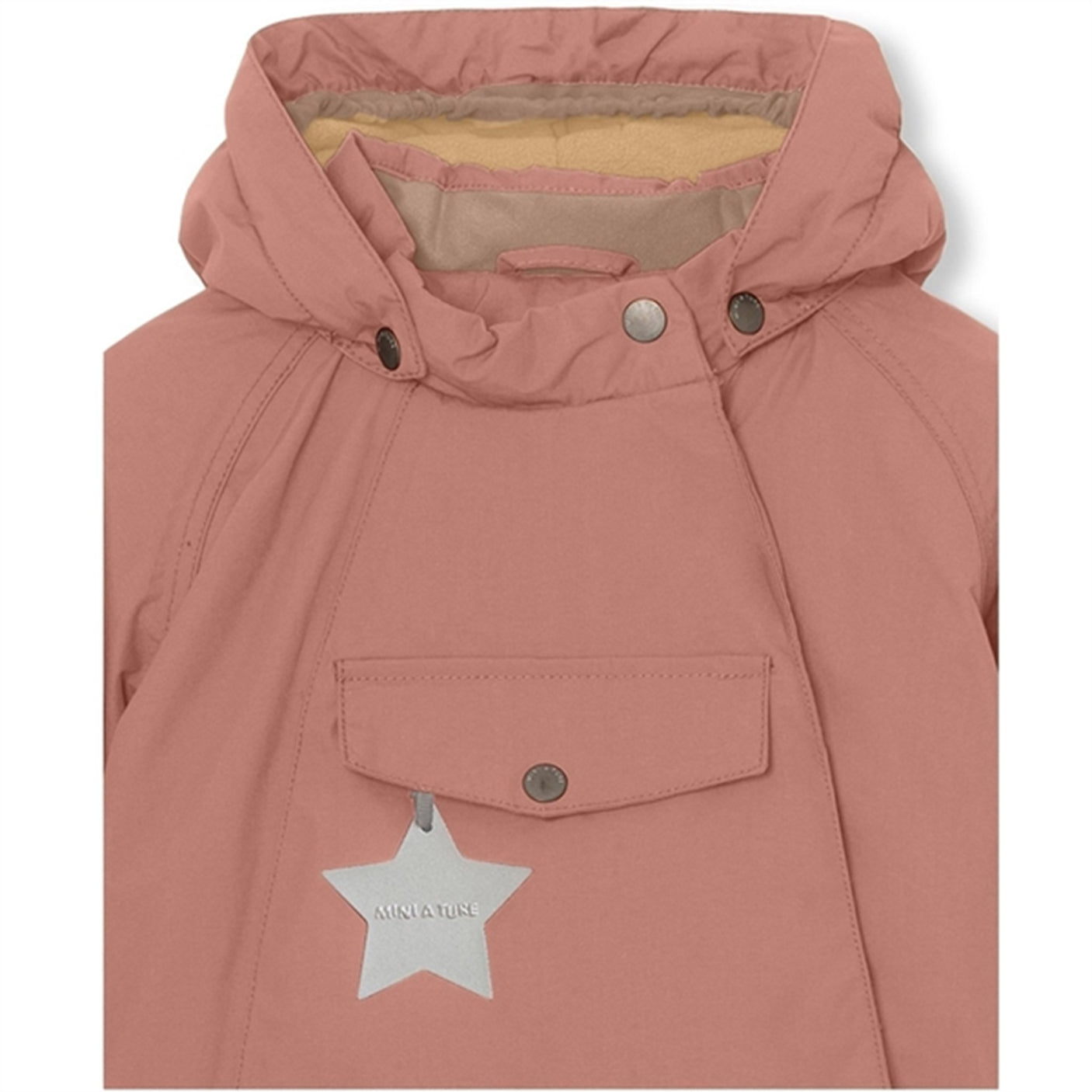 MINI A TURE Wang Fleece Winter Jacket Wood Rose