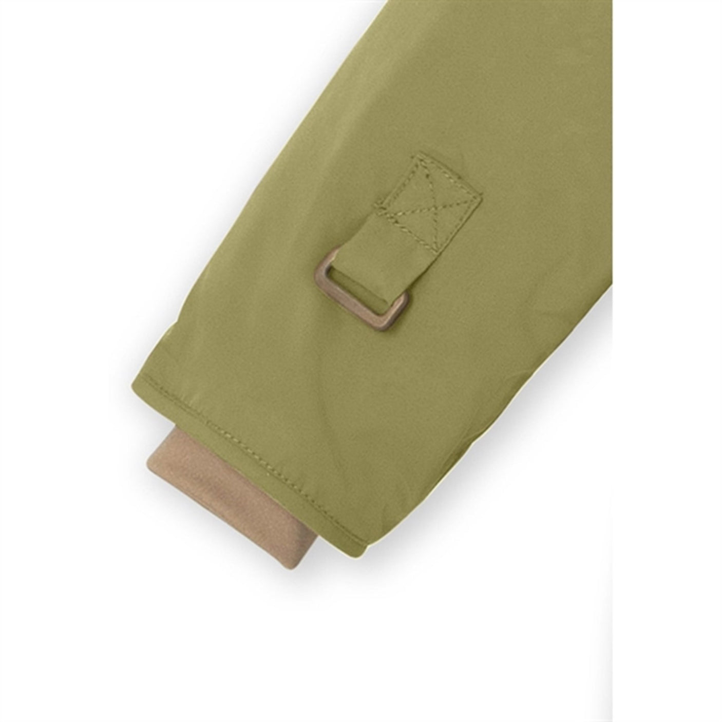 MINI A TURE Wang Fleece Fur Winter Jacket Mosstone