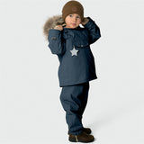 MINI A TURE Wang Fleece Fur Winter Jacket Blue Nights