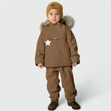 MINI A TURE Wang Fleece Fur Winter Jacket Wood