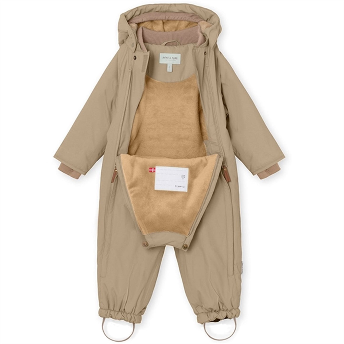 MINI A TURE Wisti Fleece Snow Suit Savannah Tan