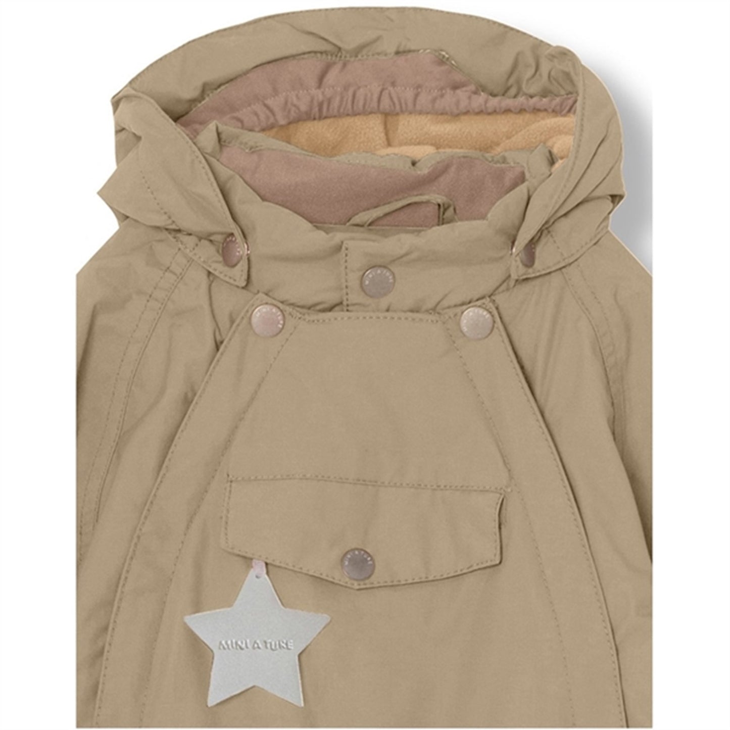 MINI A TURE Wisti Fleece Snow Suit Savannah Tan