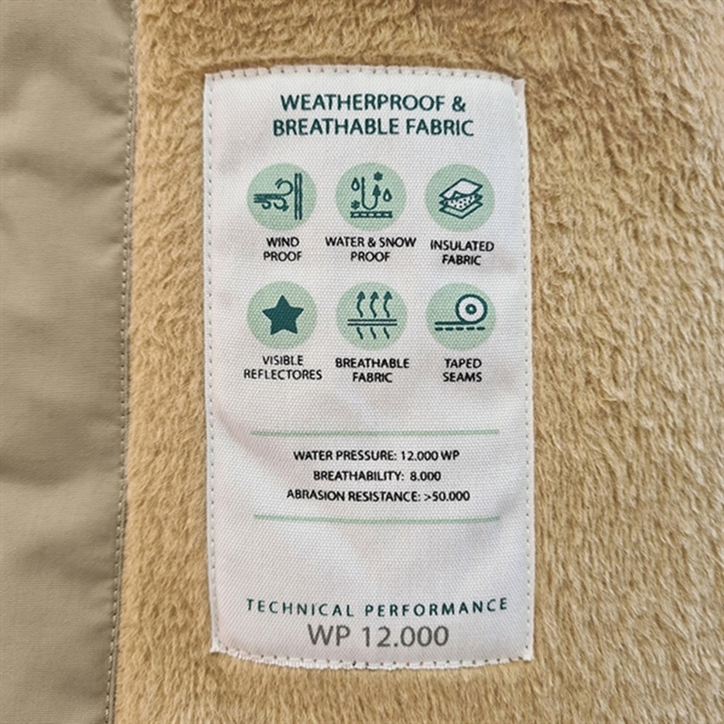 MINI A TURE Wisti Fleece Snow Suit Savannah Tan