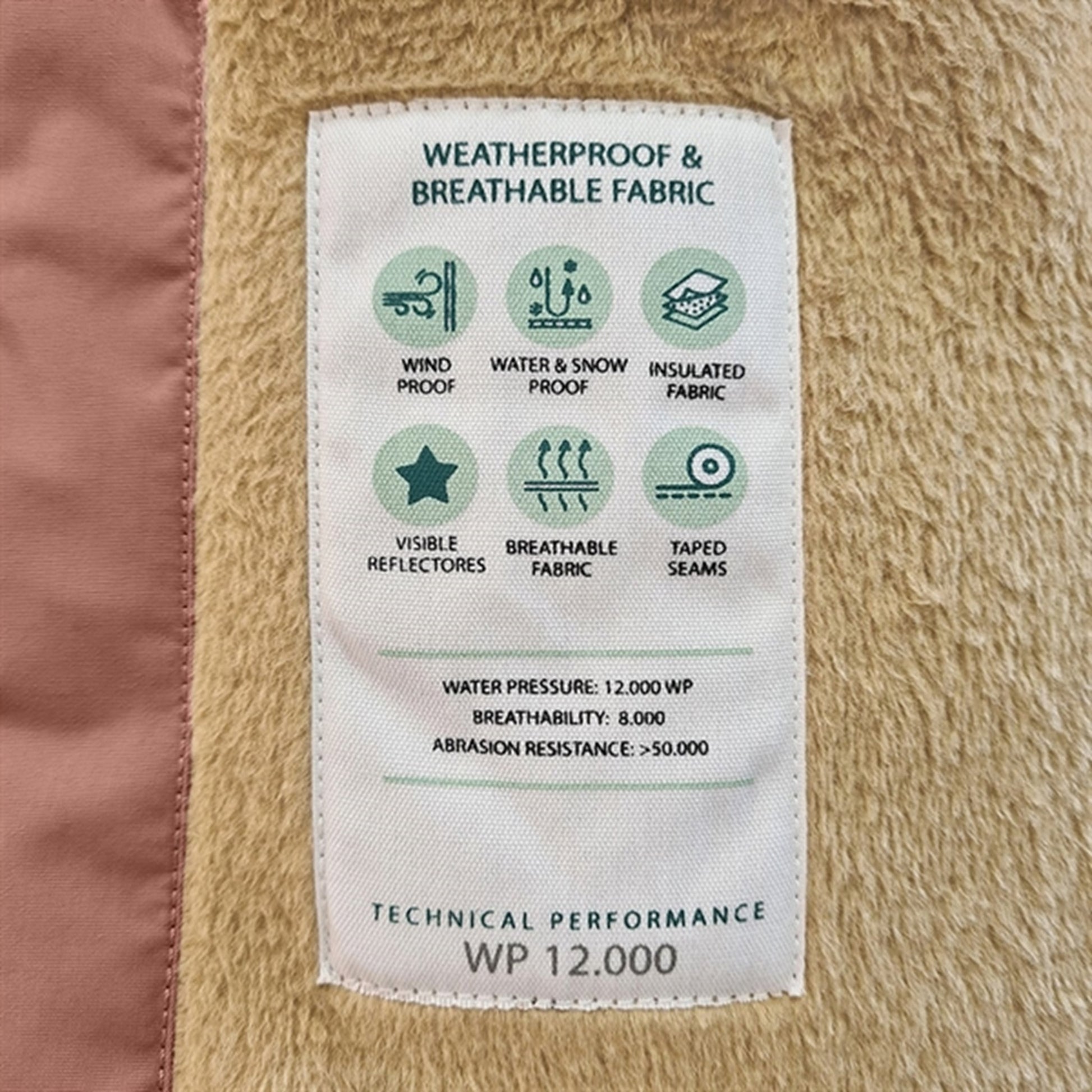 MINI A TURE Wisti Fleece Snow Suit Wood Rose