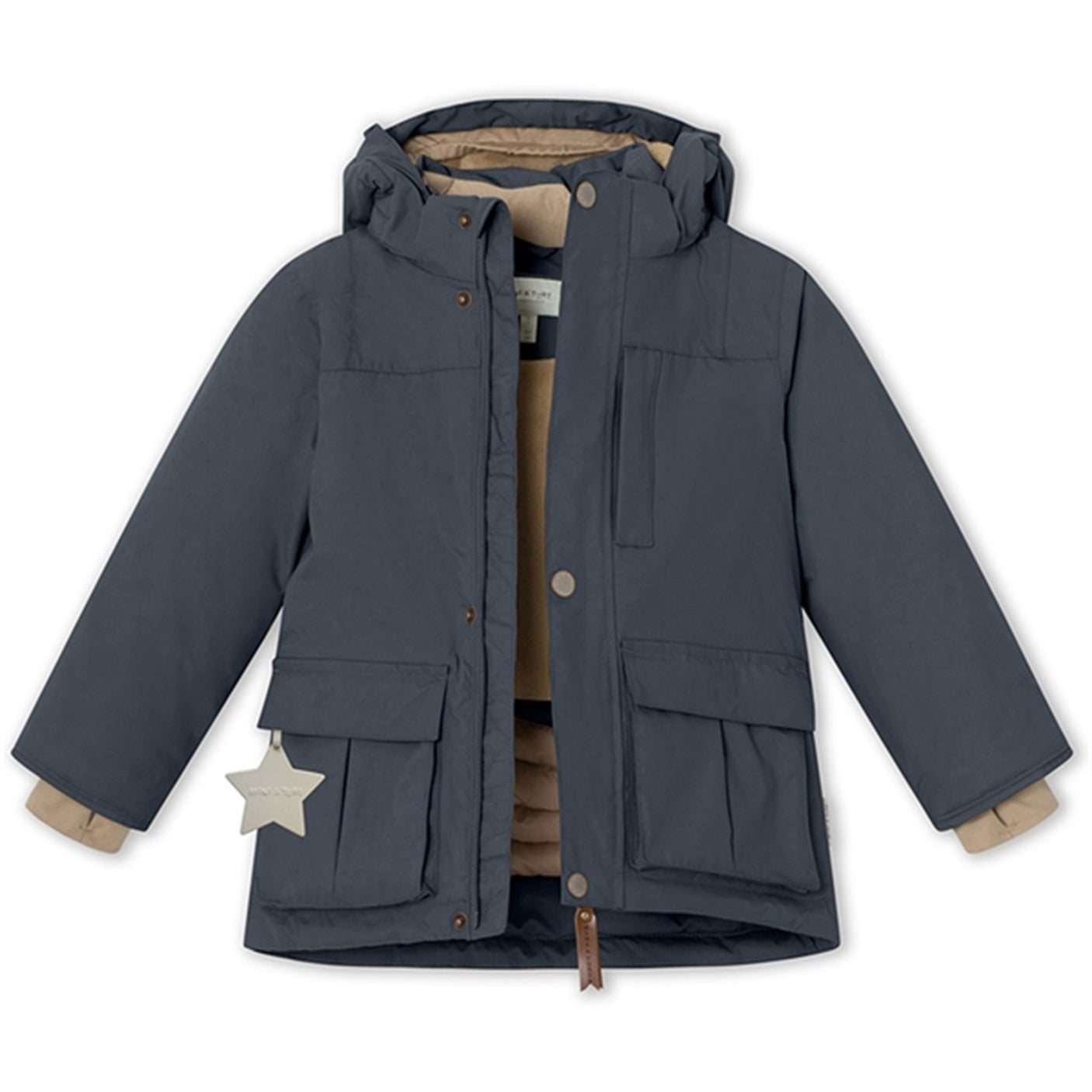 MINI A TURE Kastorio Fleece Winter Jacket Blue Nights