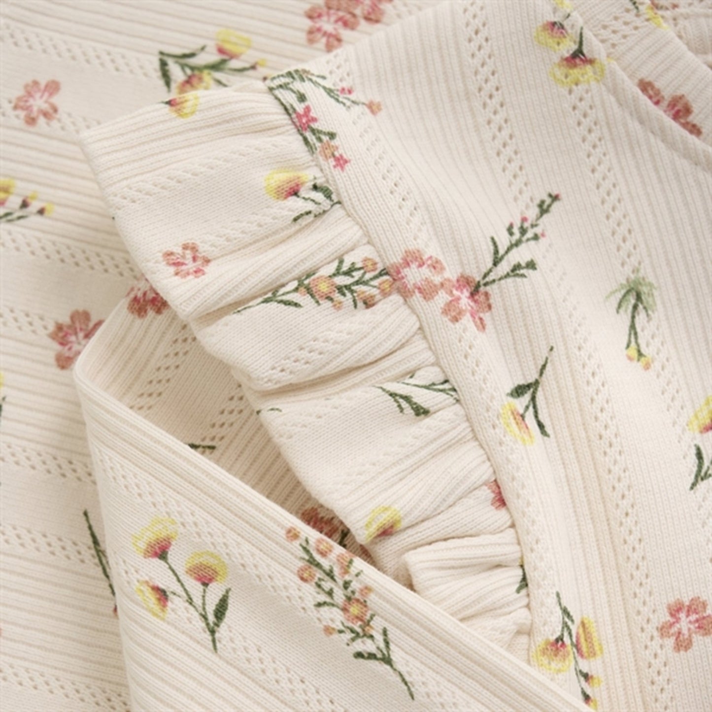 Minymo Pink Champagne Bluse AOP Pointell