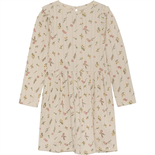 Minymo Pink Champagne Kjole AOP Pointell