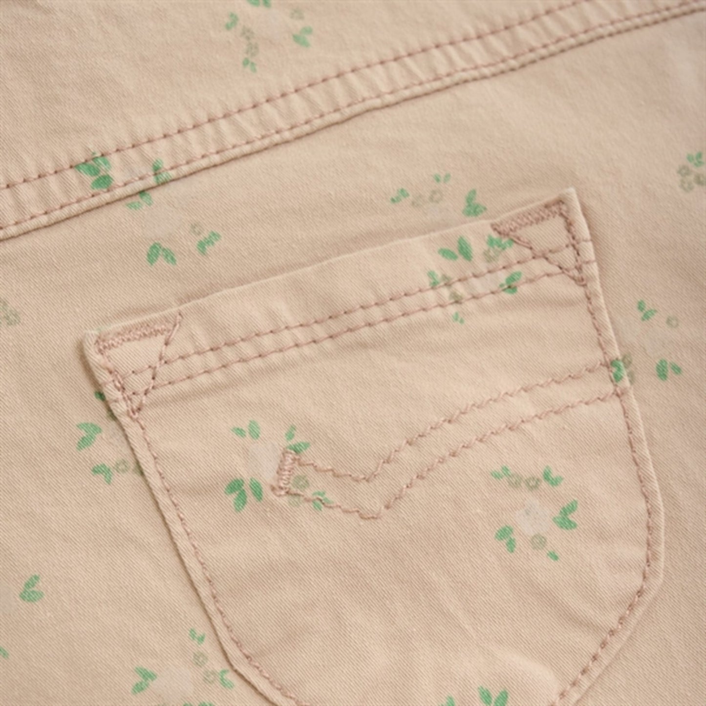 Minymo Peach Beige Bukser AOP Twill