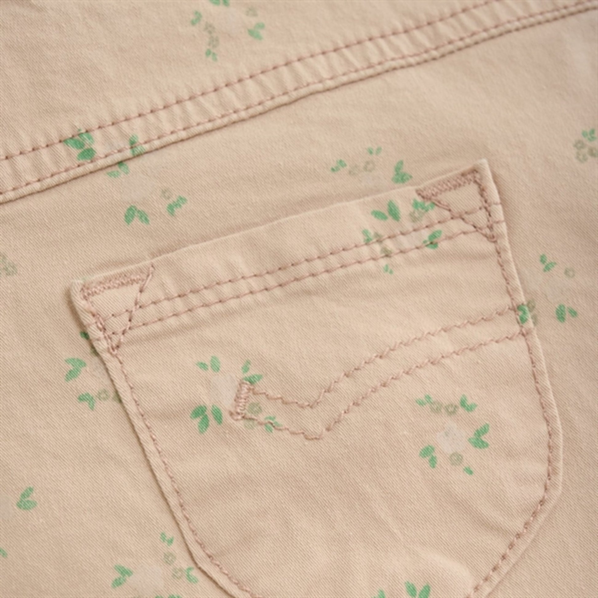 Minymo Peach Beige Bukser AOP Twill