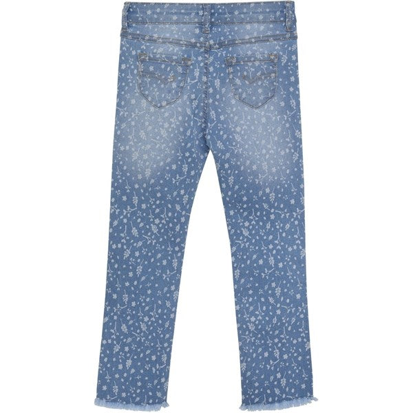 Minymo China Blue Pants AOP Denim