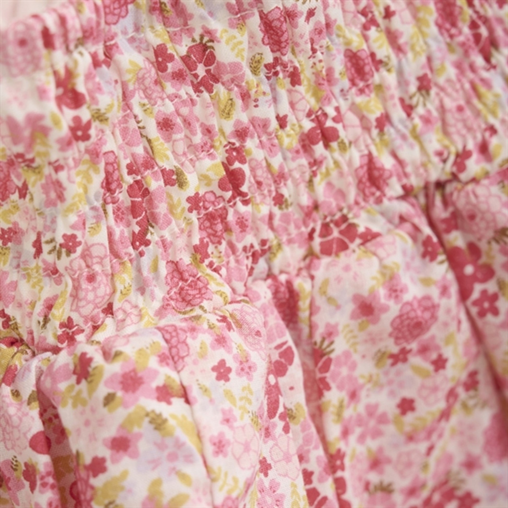 Minymo Pink Dogwood Skirt AOP w. Lining