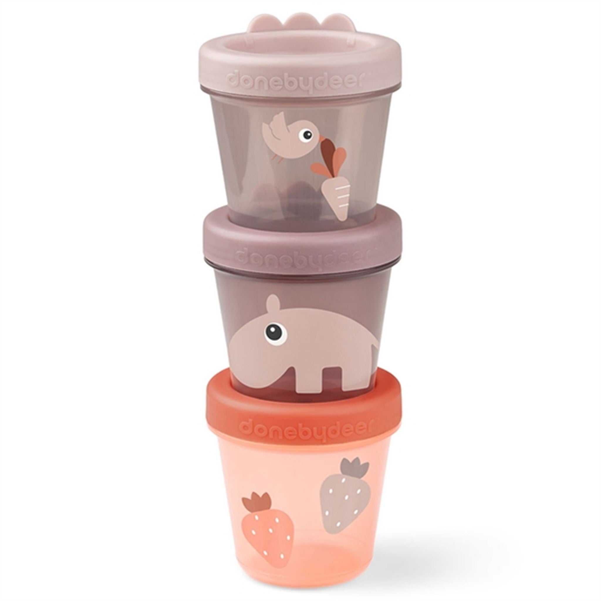 Done by Deer Babyfood Container 3-pack Ozzo Powder