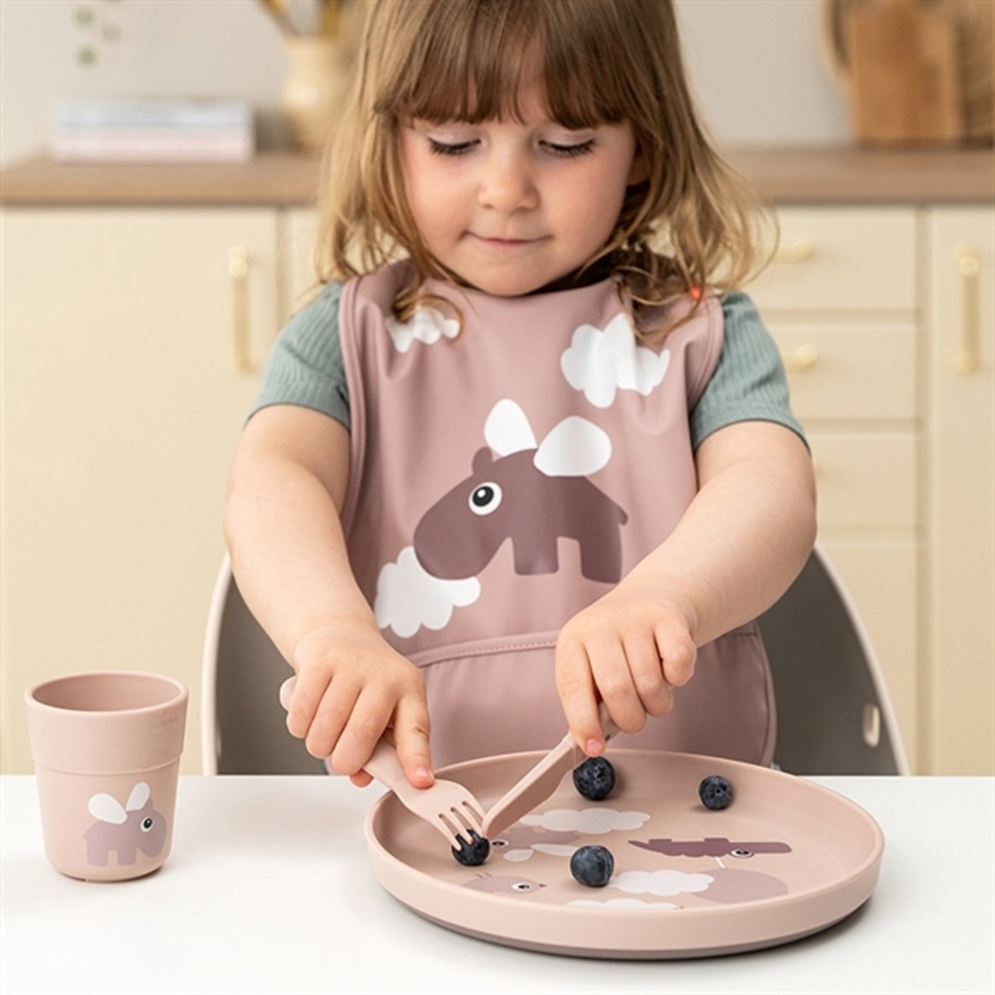 Done by Deer Foodie Cutlery Set Happy Dots Powder