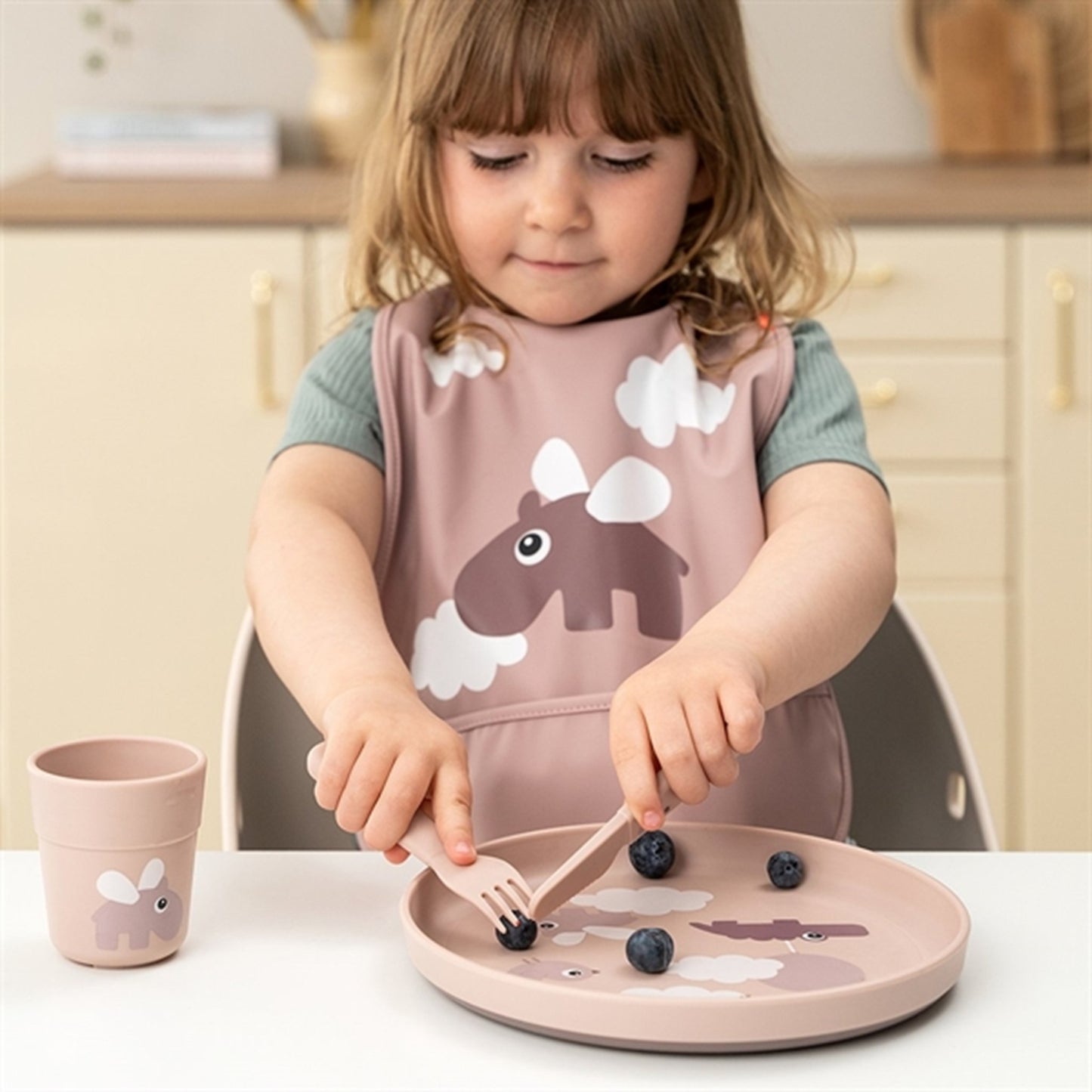 Done by Deer Foodie Cutlery Set Happy Dots Powder