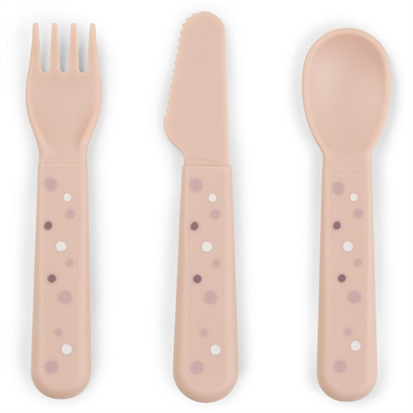 Done by Deer Foodie Cutlery Set Happy Dots Powder