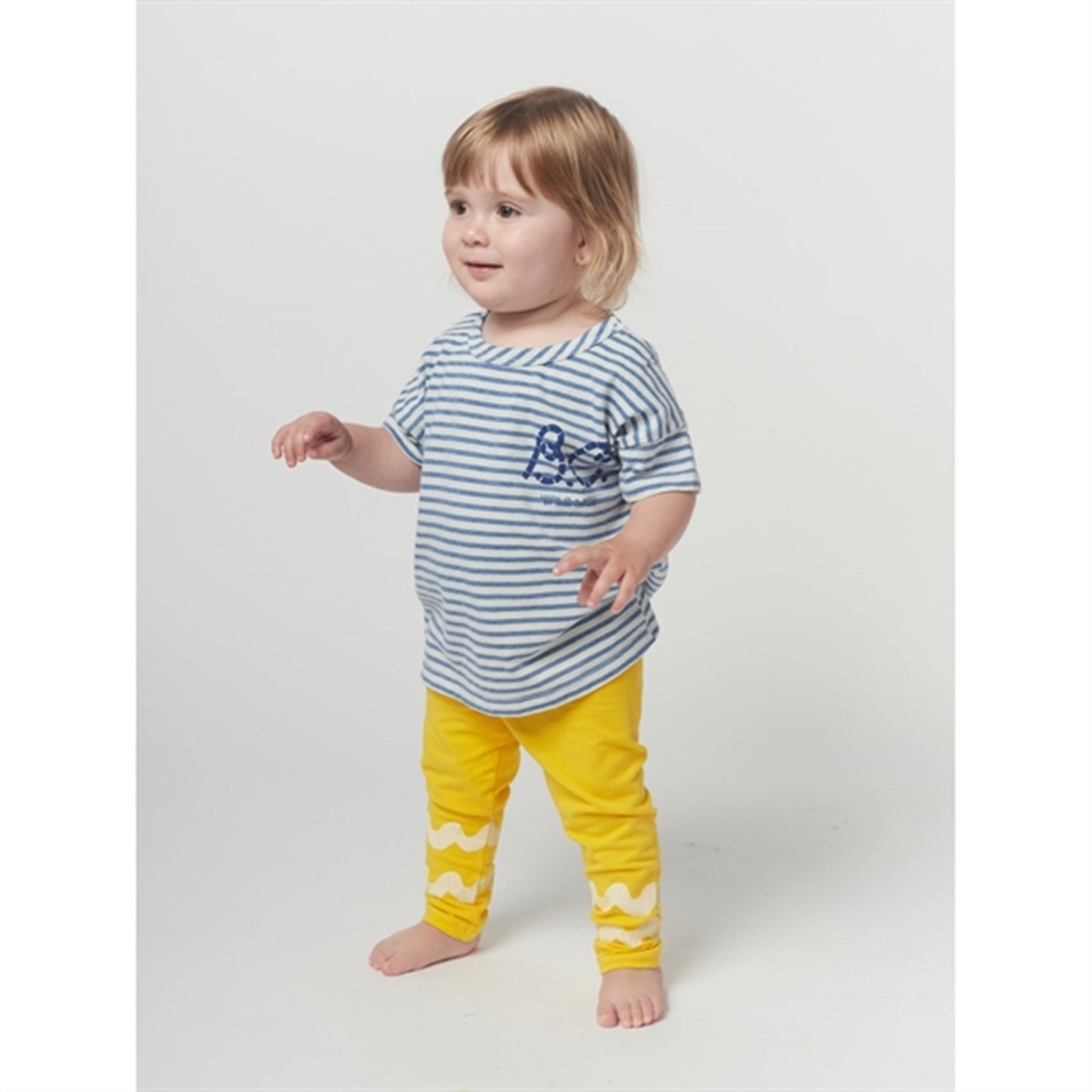 Bobo Choses Blue Blue Stripes T-Shirt